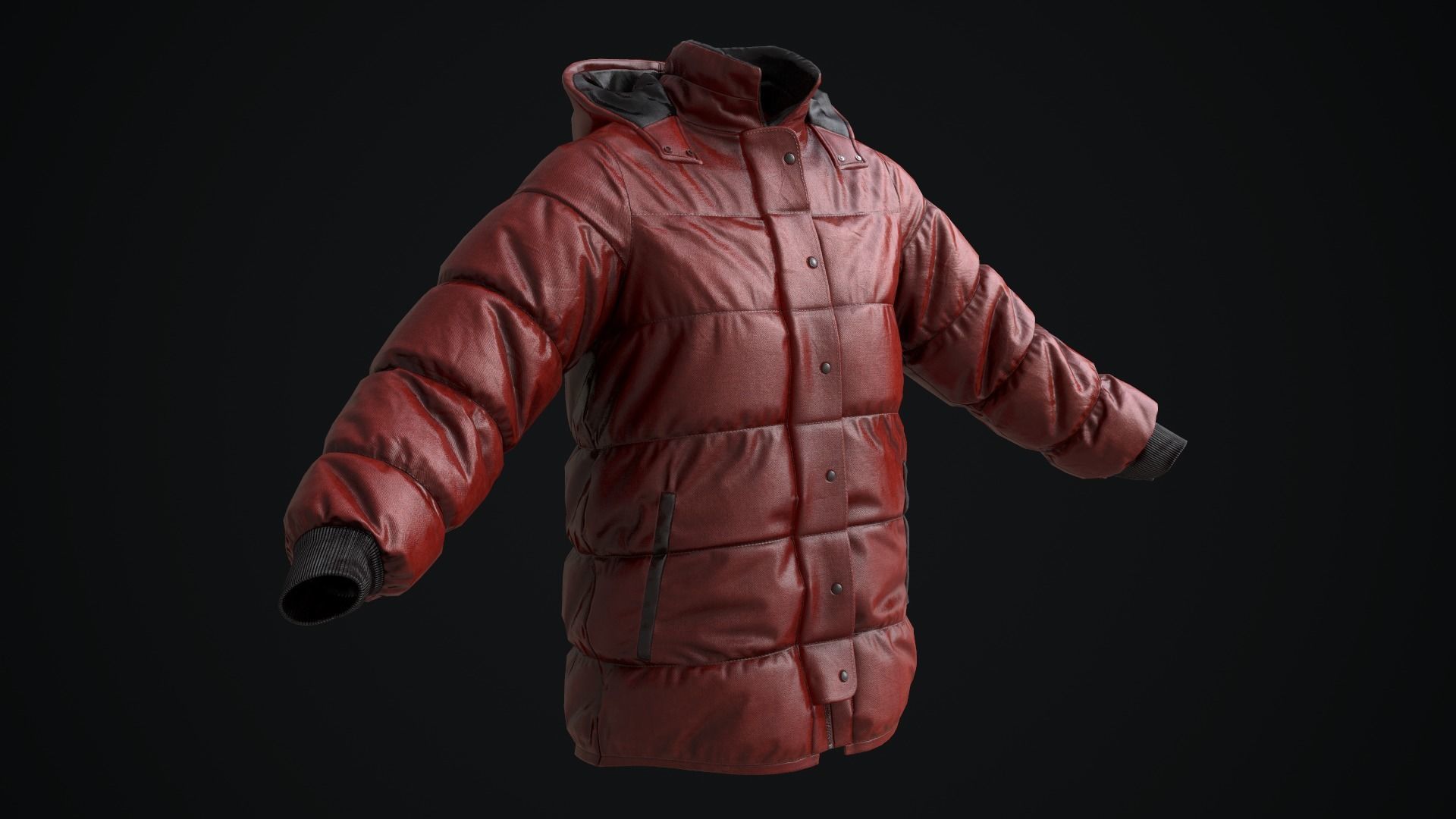 Winter jackets 3D Model Collection_35