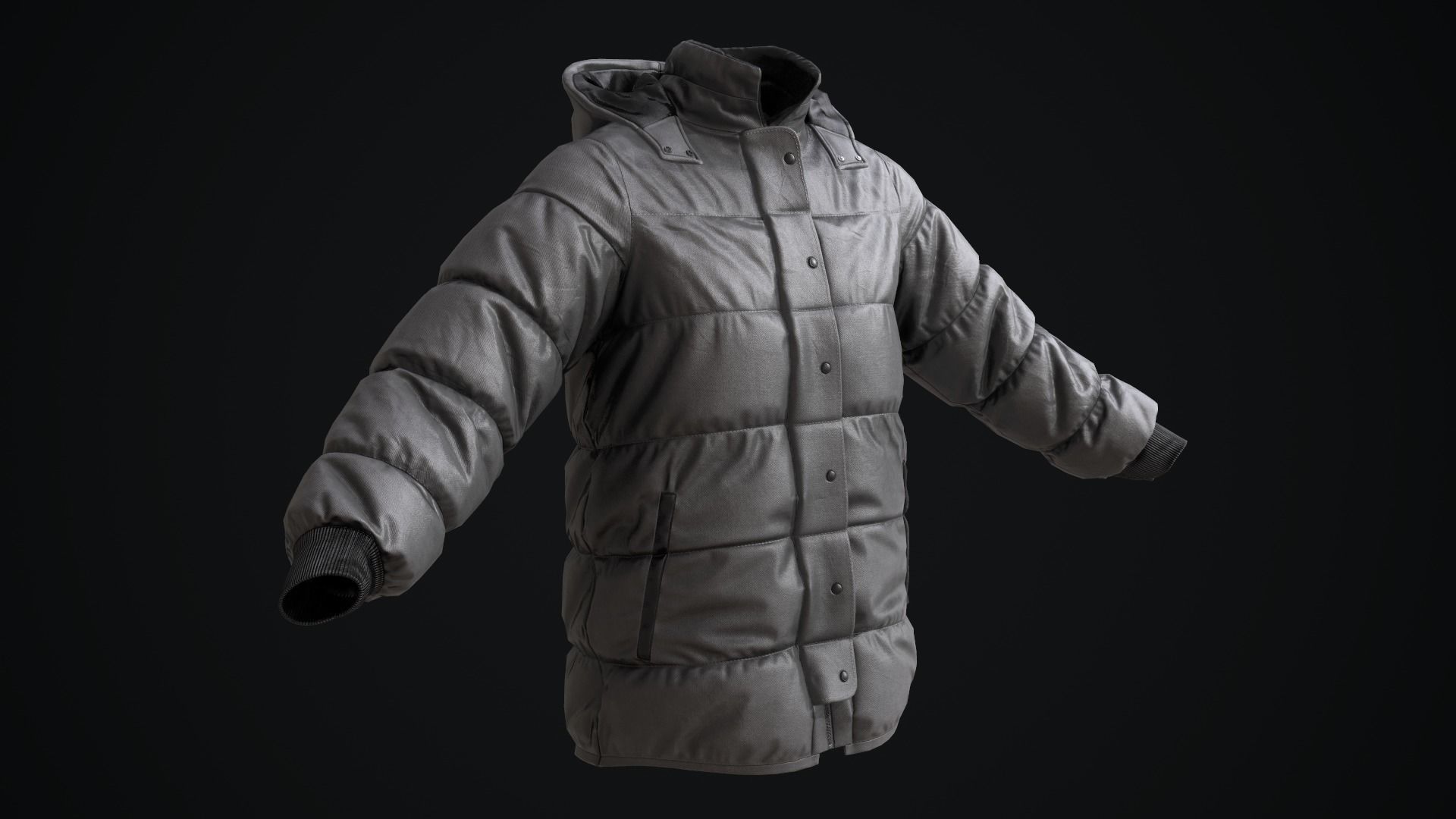 Winter jackets 3D Model Collection_20