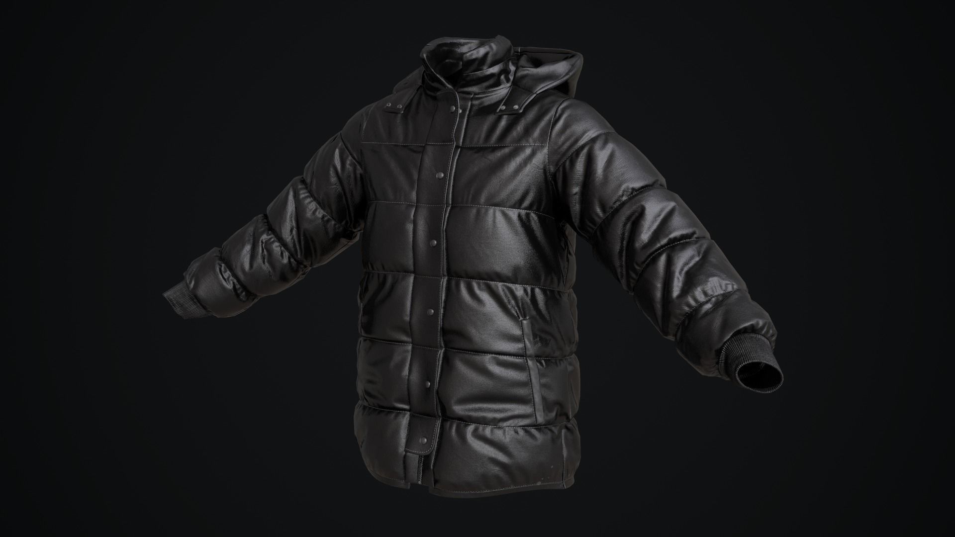 Winter jackets 3D Model Collection_6
