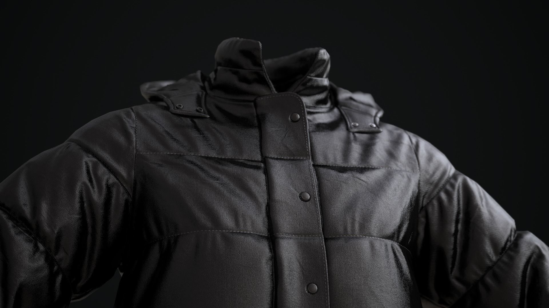 Winter jackets 3D Model Collection_17