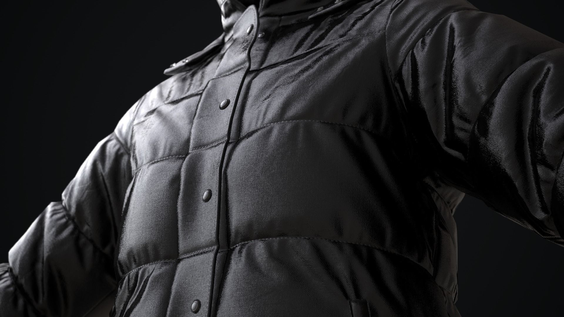 Winter jackets 3D Model Collection_14