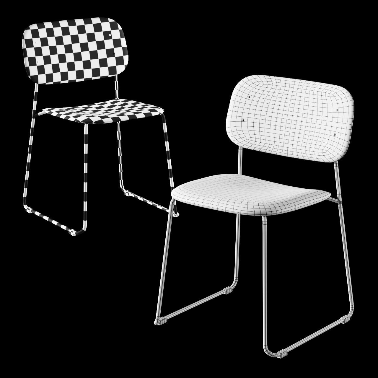 HAY Soft Edge 10 Sled 3D model_2