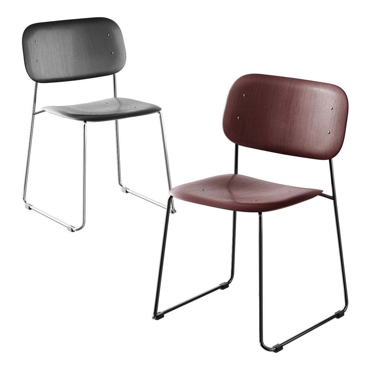 HAY Soft Edge 10 Sled 3D model_11