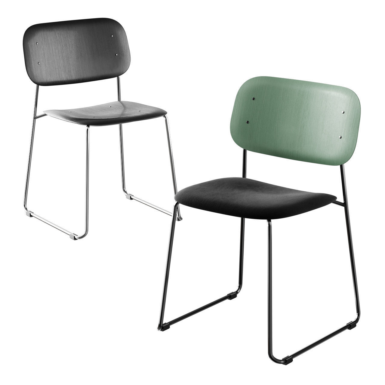 HAY Soft Edge 10 Sled 3D model_4