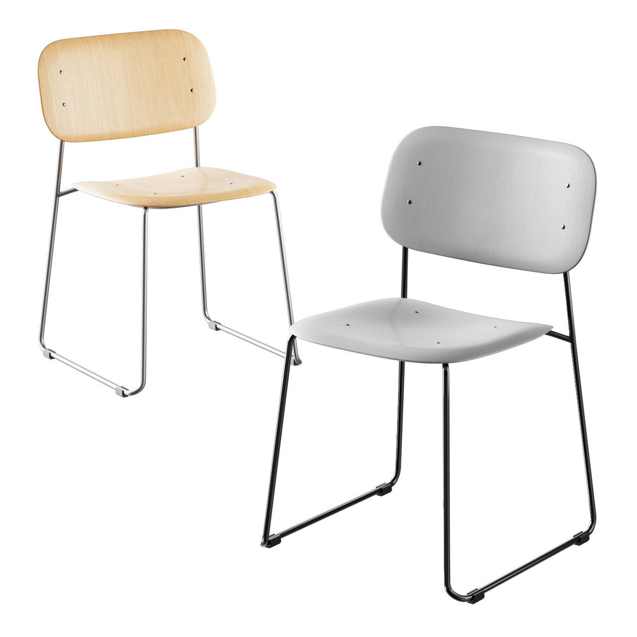 HAY Soft Edge 10 Sled 3D model_10