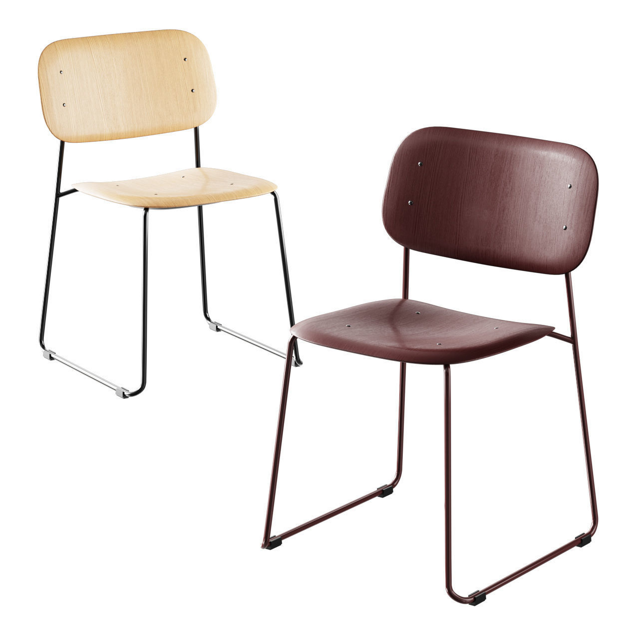 HAY Soft Edge 10 Sled 3D model_3