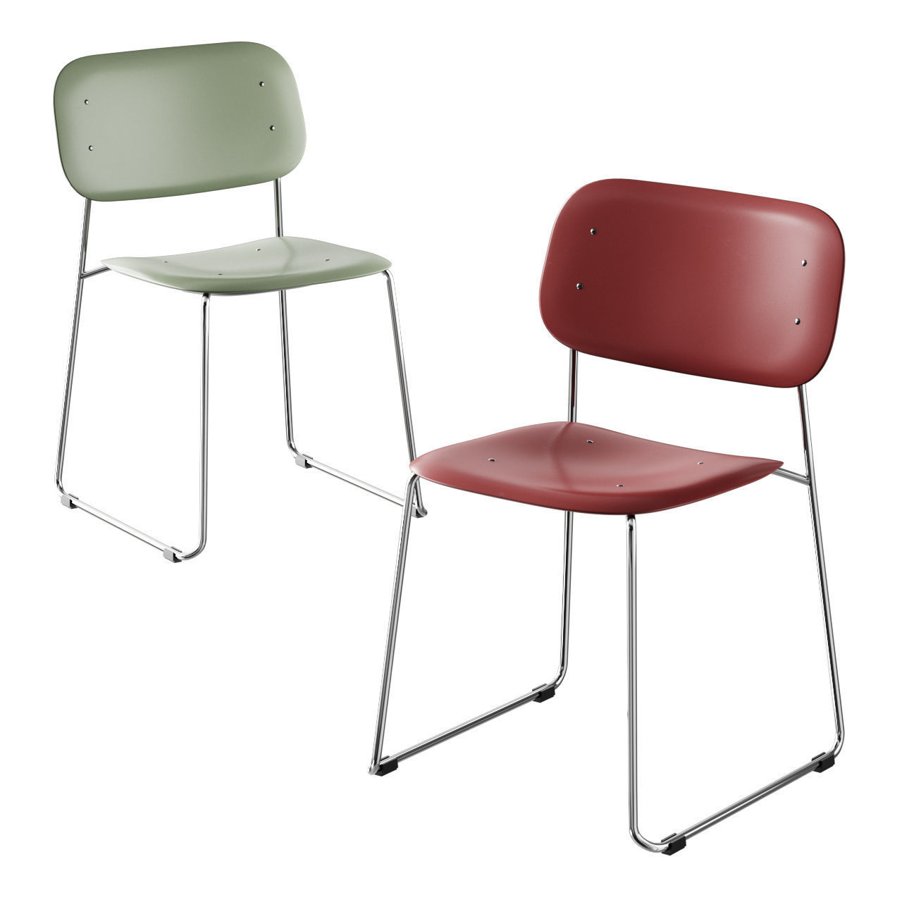 HAY Soft Edge 10 Sled 3D model_9