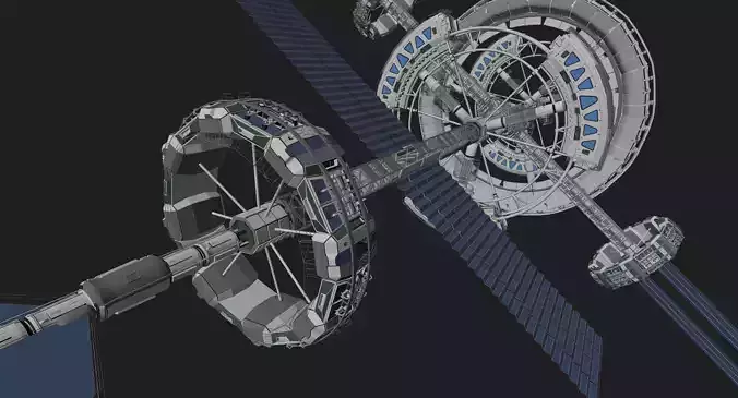 Amadeus SS Spaceship 3D Model