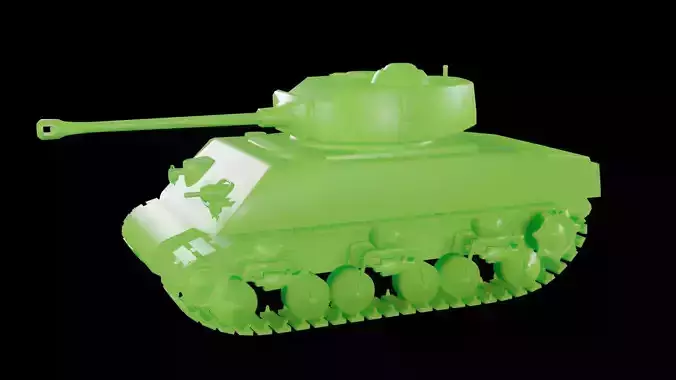 Green Army Man Tank -Toy Tank- 3D Model 