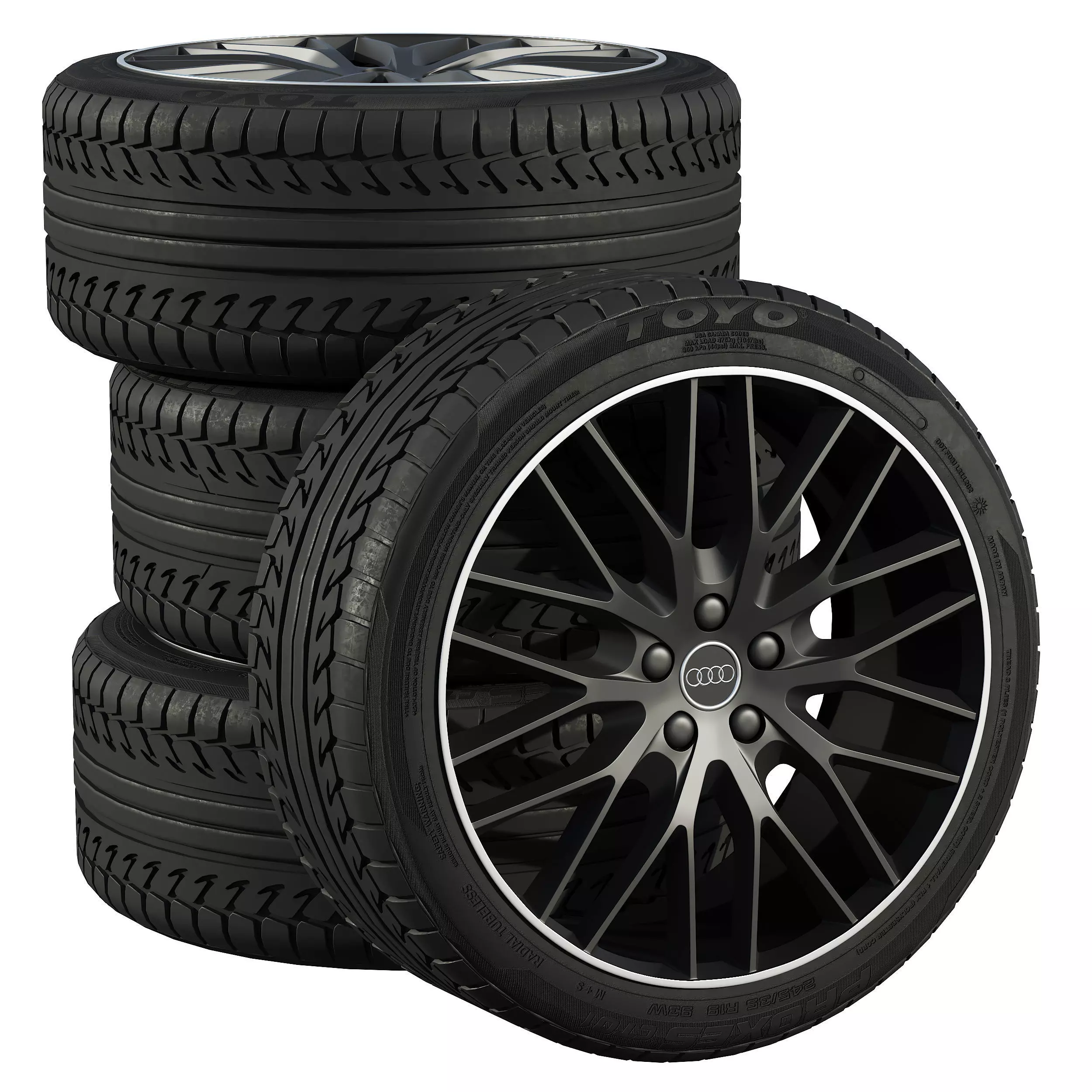 Audi wheels 3D model