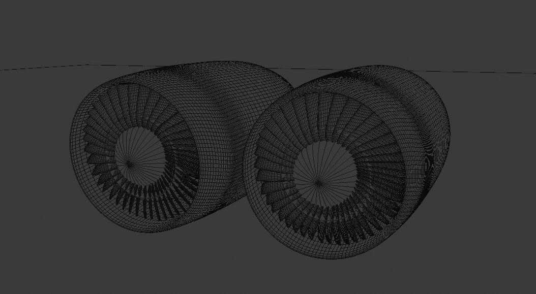 JET ENGINE - 3D MODEL Low-poly 3D model_7