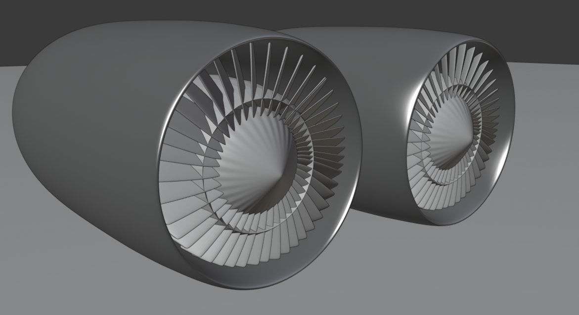 JET ENGINE - 3D MODEL Low-poly 3D model_5