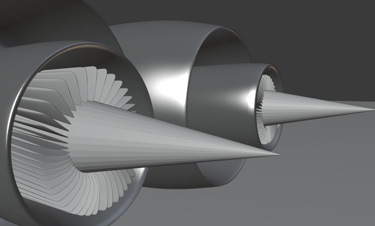 JET ENGINE - 3D MODEL Low-poly 3D model_6