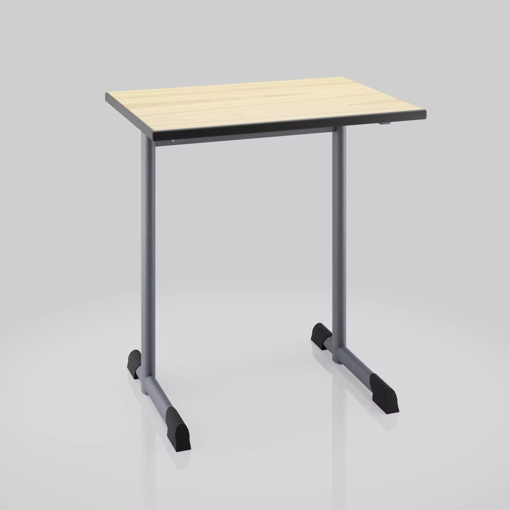 School desk 3D model_0