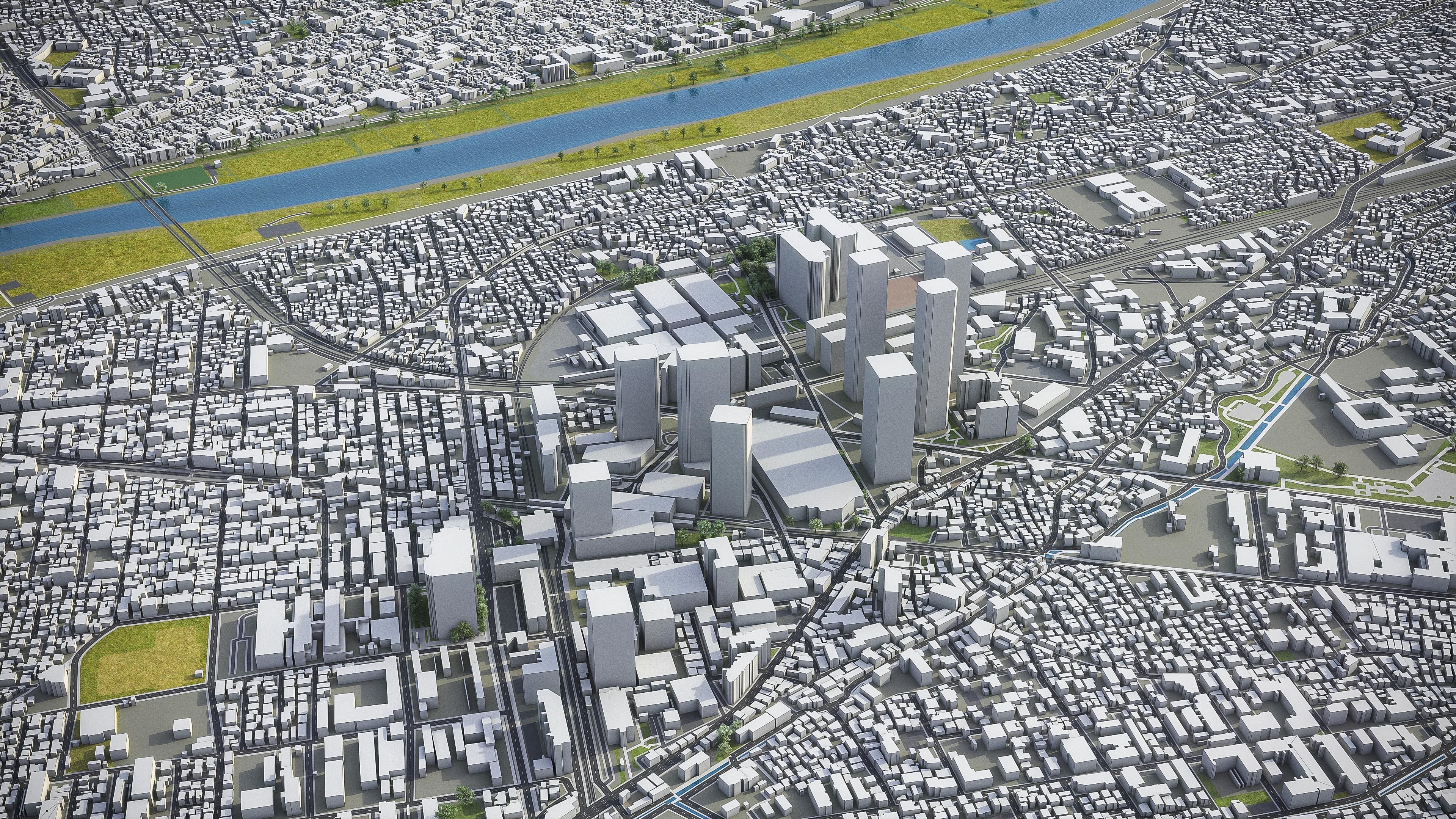 Kawasaki Low-poly 3D model_9