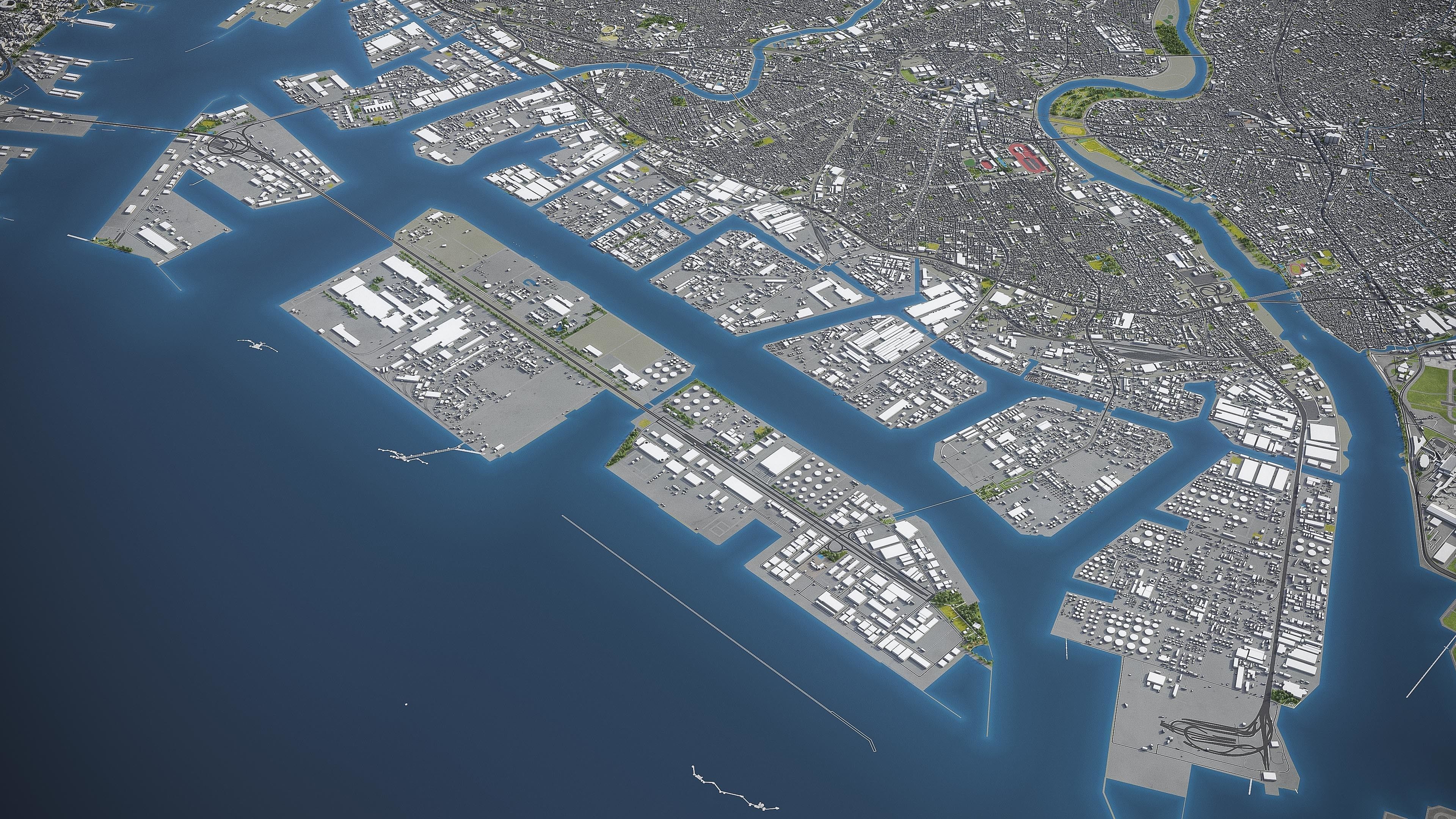 Kawasaki Low-poly 3D model_13