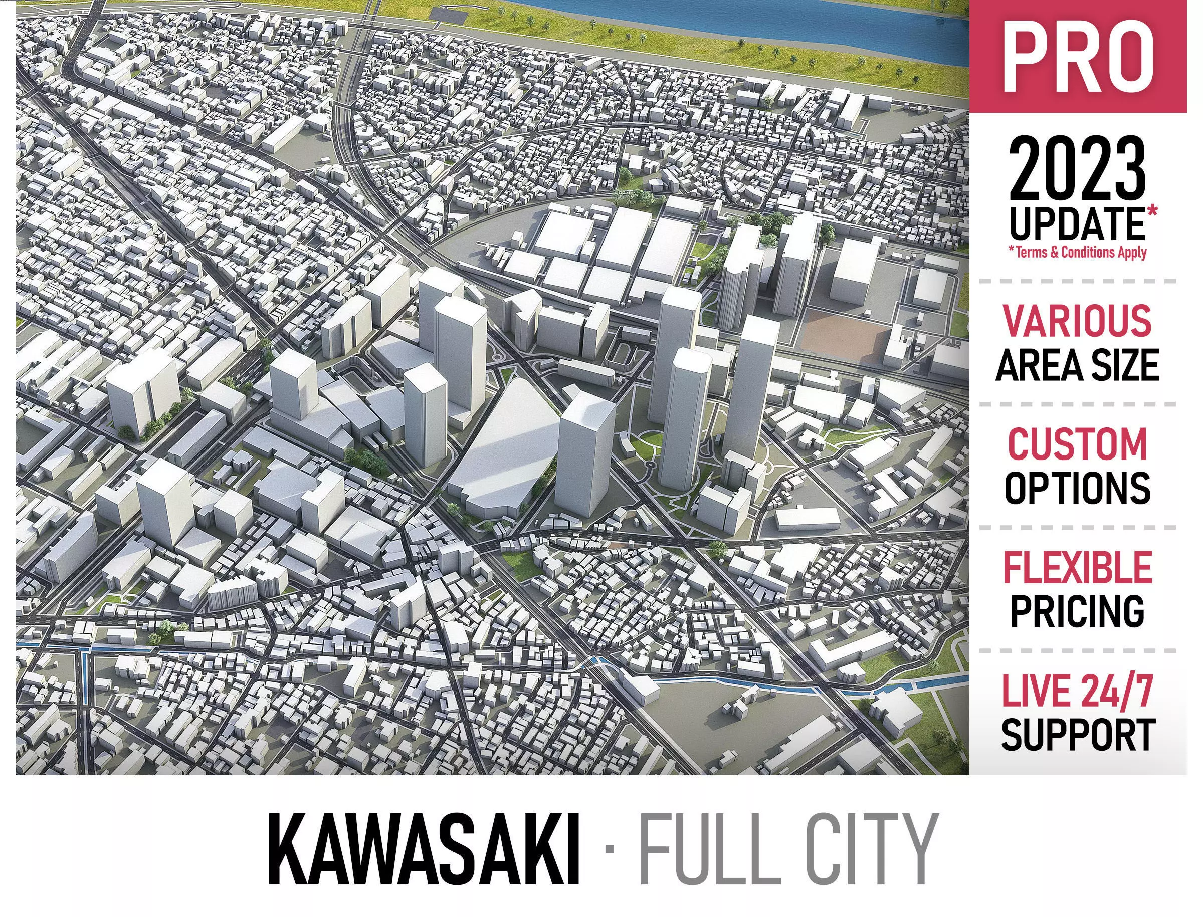 Kawasaki Low-poly 3D model_0