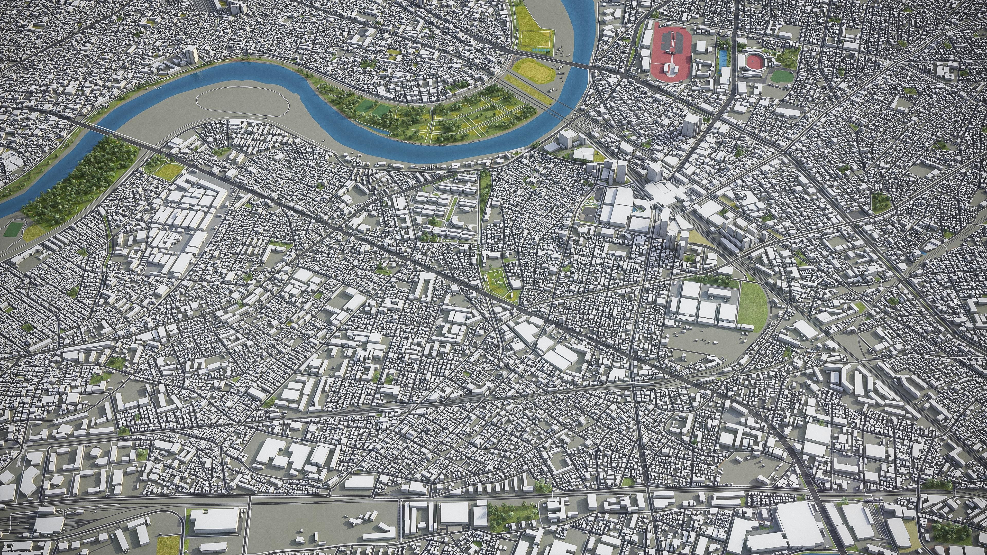 Kawasaki Low-poly 3D model_6