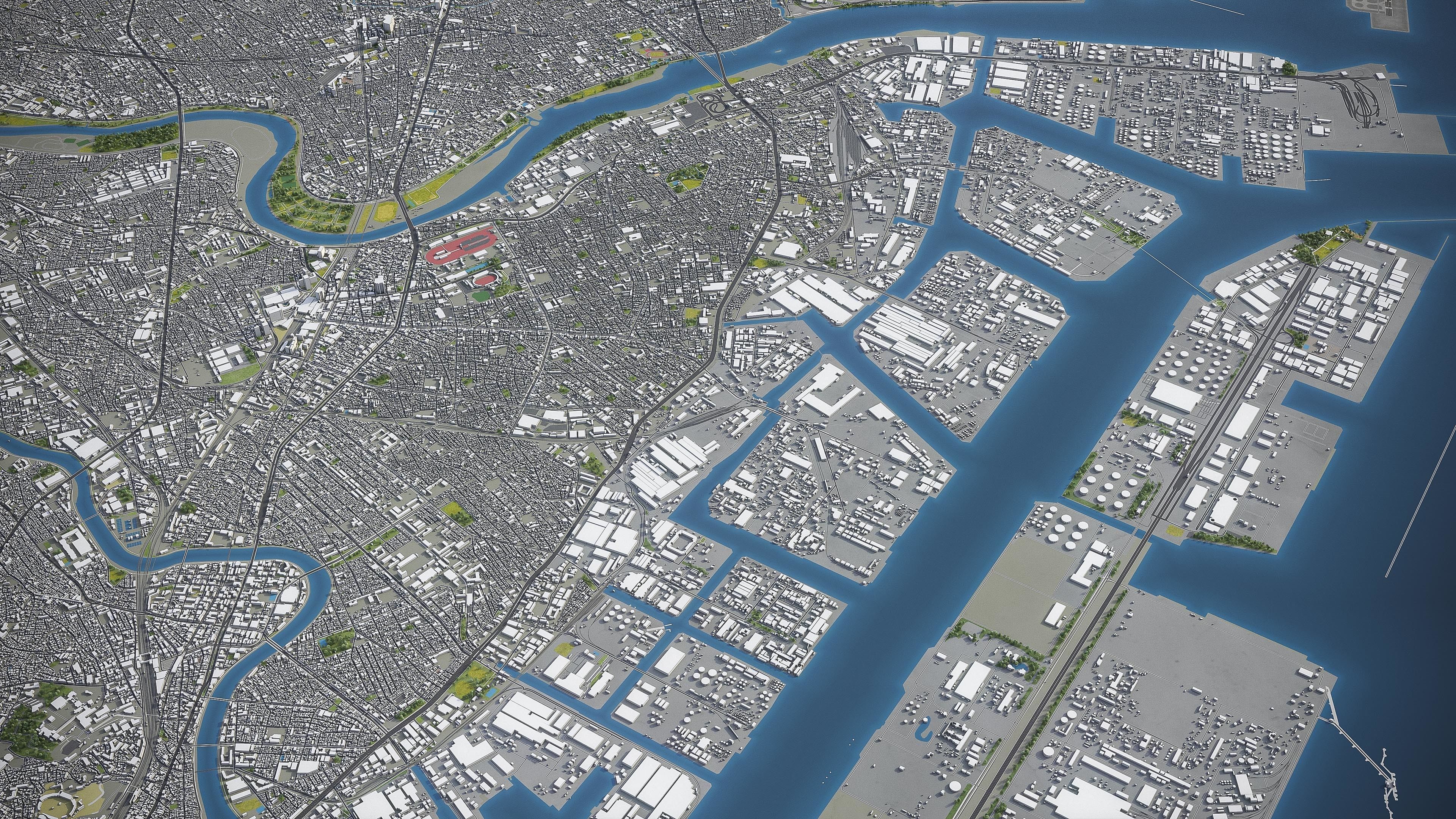 Kawasaki Low-poly 3D model_14