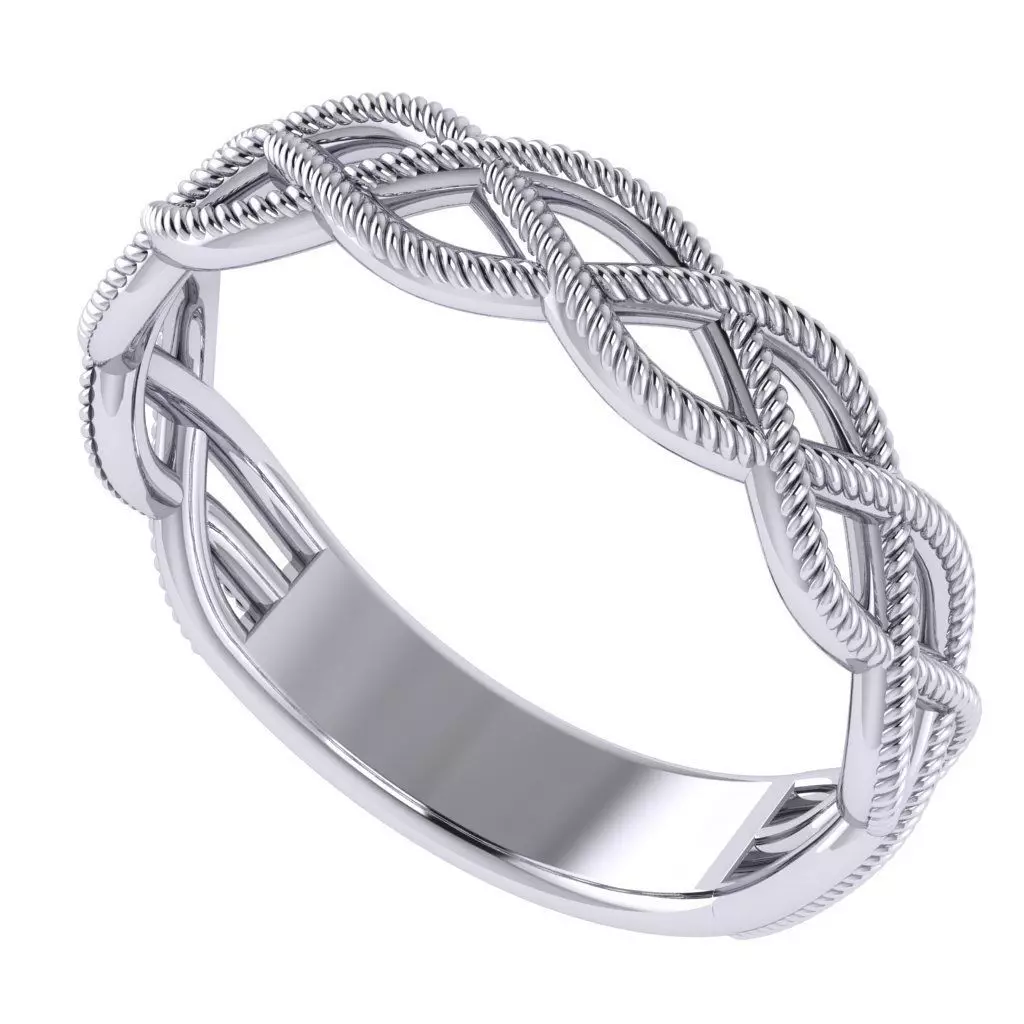 Braid ring 3D print model_0