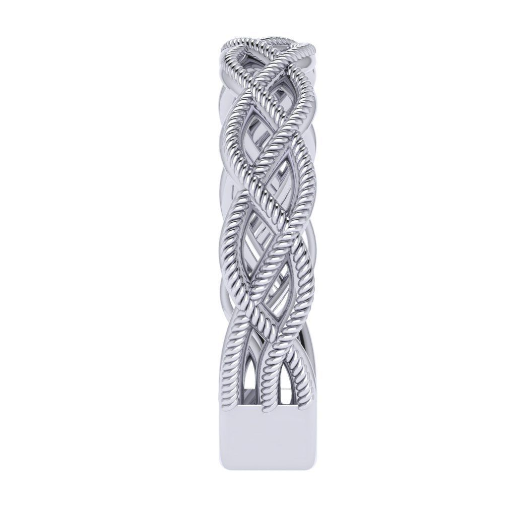 Braid ring 3D print model_3