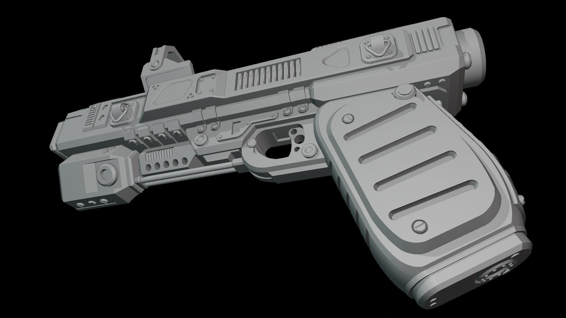 BLAKE Handgun 01 3D model_3