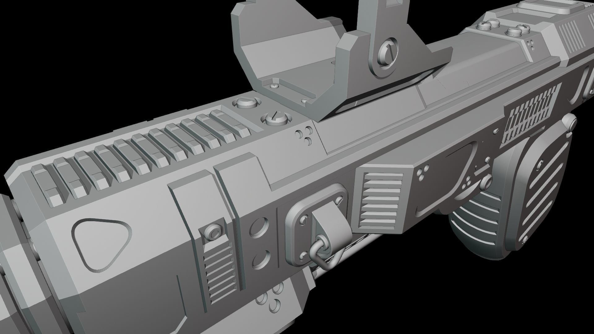 BLAKE Handgun 01 3D model_5