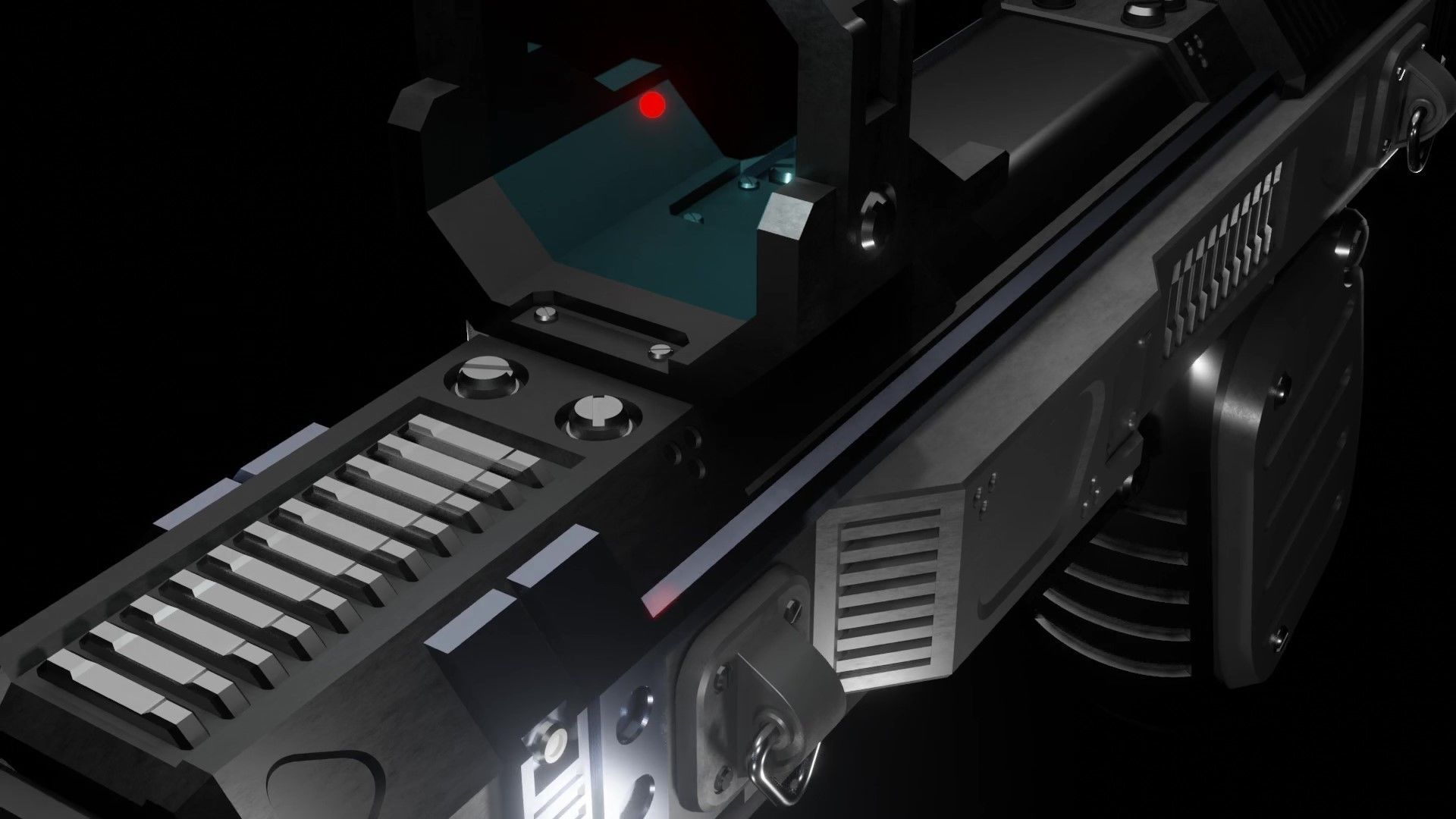 BLAKE Handgun 01 3D model_1