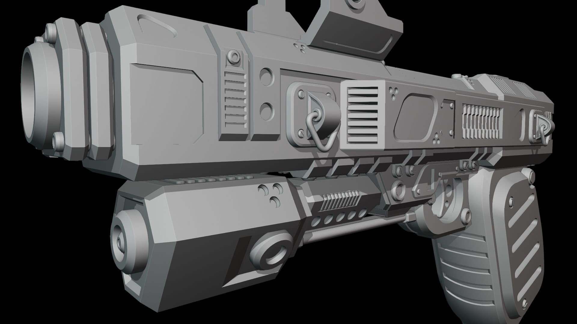 BLAKE Handgun 01 3D model_4