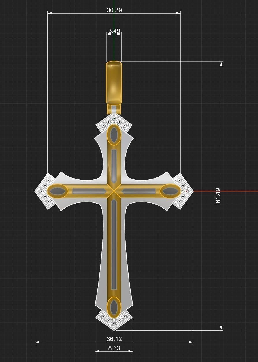 Cross 17  3D print model_7