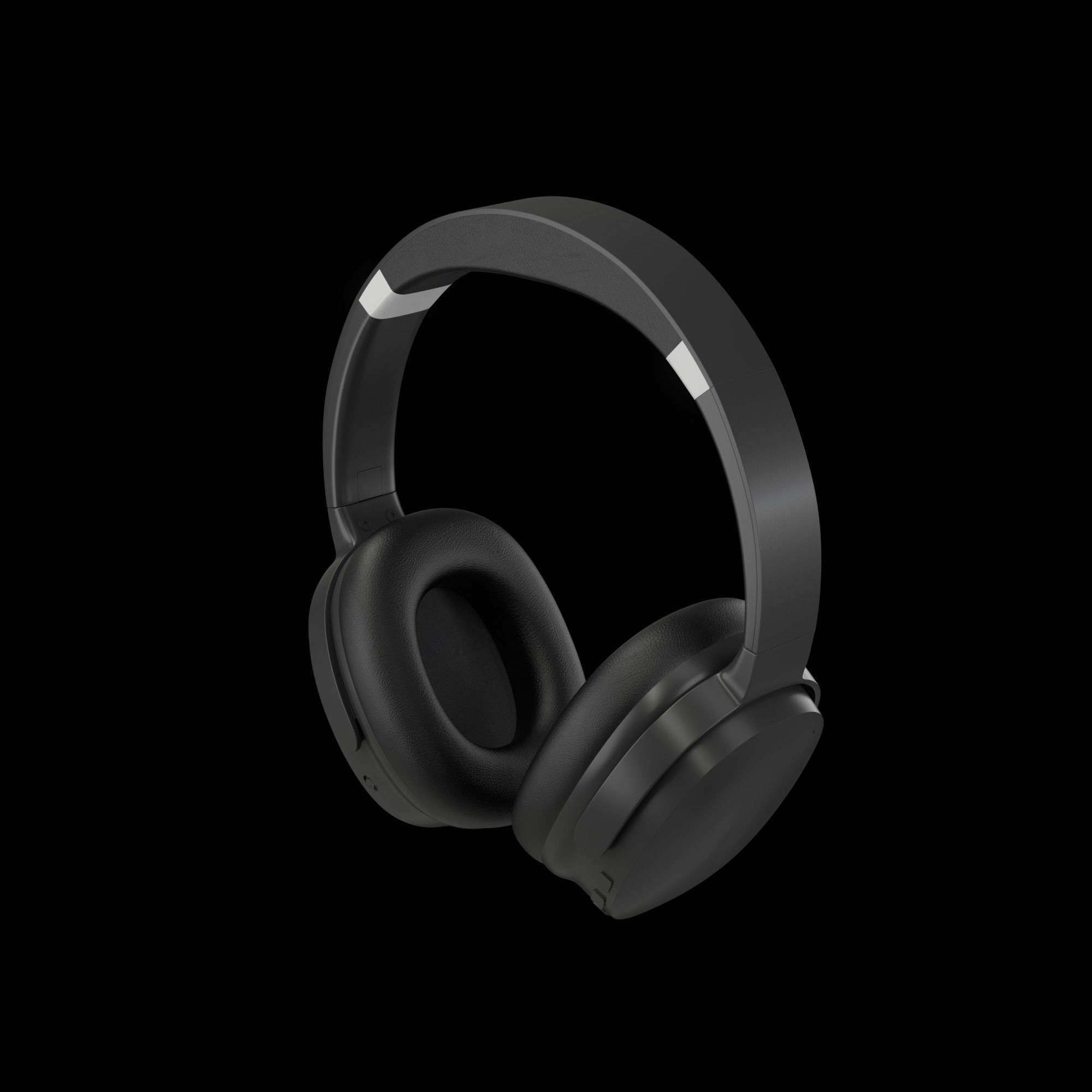 3D Headphones Design Low-poly 3D model - mpow H10 Low-poly 3D model_21