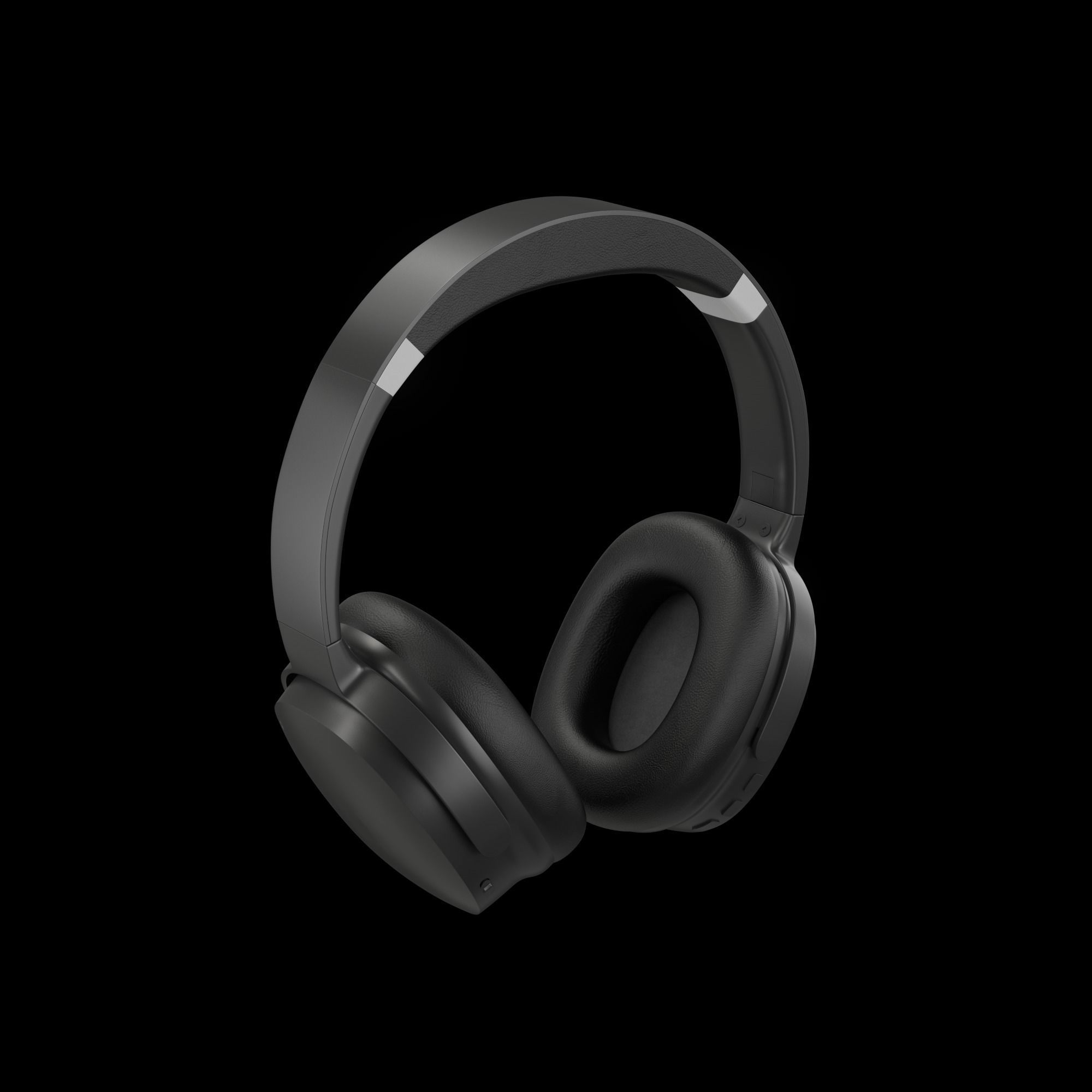 3D Headphones Design Low-poly 3D model - mpow H10 Low-poly 3D model_22