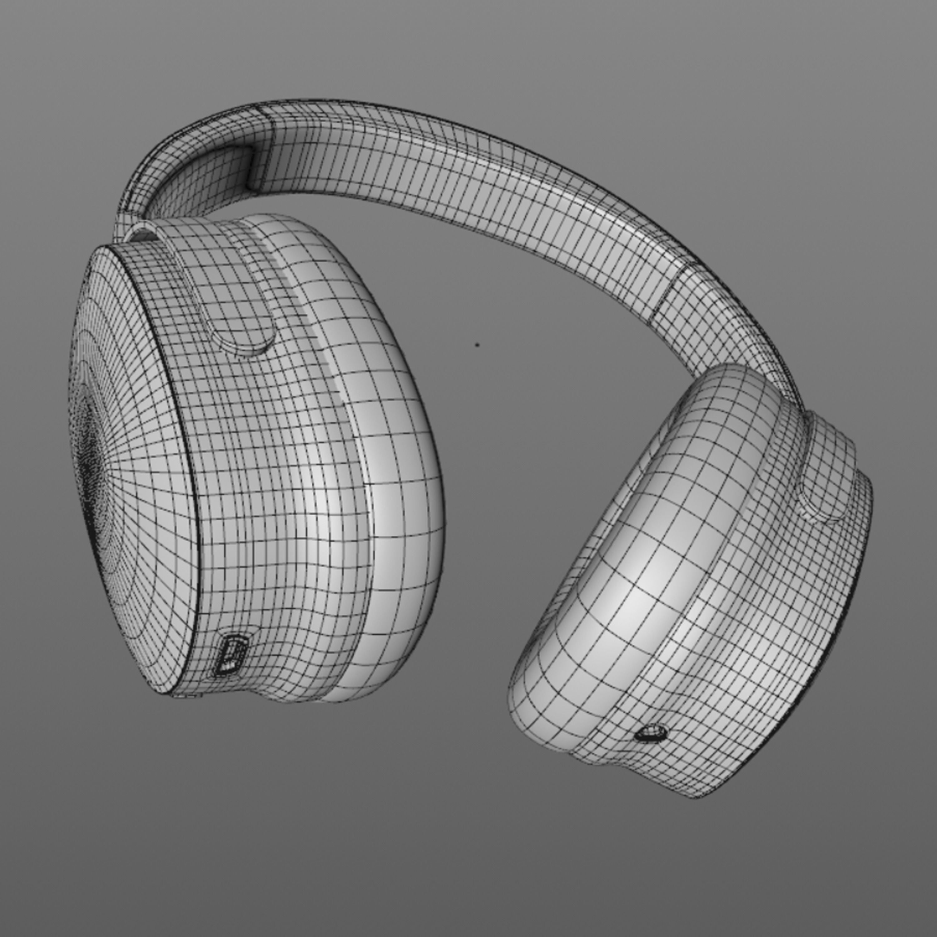 3D Headphones Design Low-poly 3D model - mpow H10 Low-poly 3D model_12