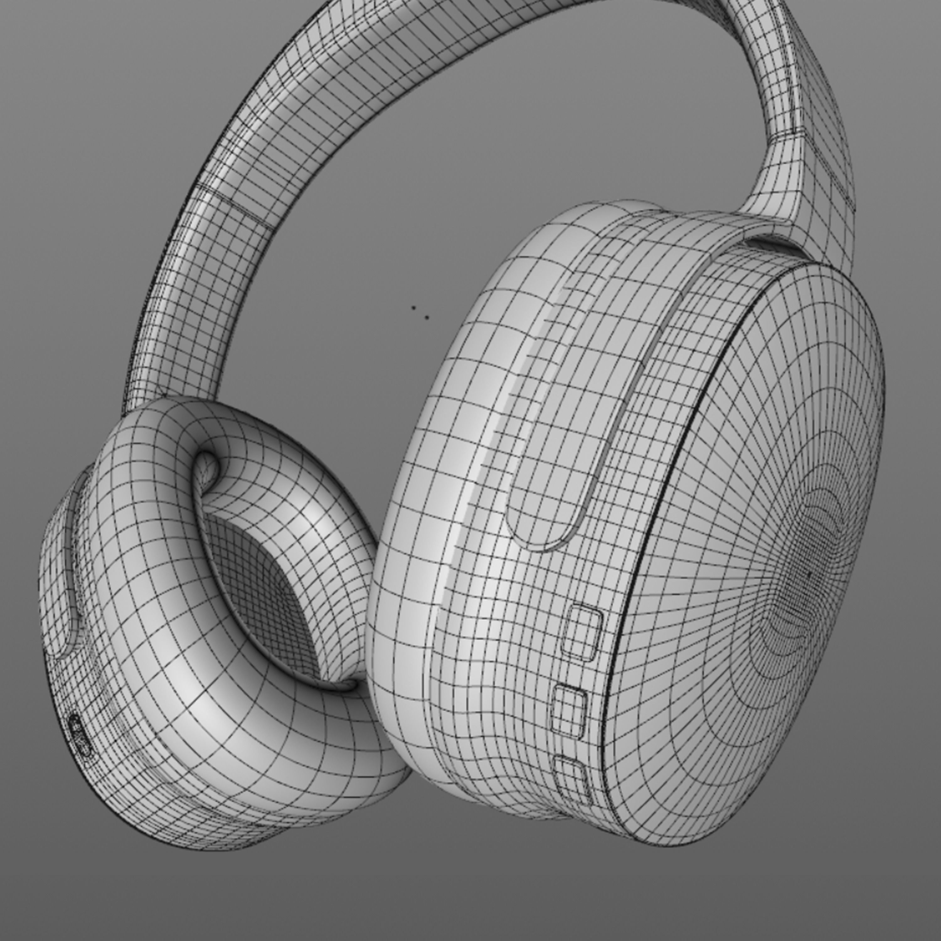 3D Headphones Design Low-poly 3D model - mpow H10 Low-poly 3D model_13