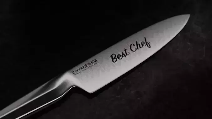 3D Kitchen Chef Knife