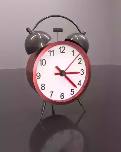 Decorative table clock 3D model
