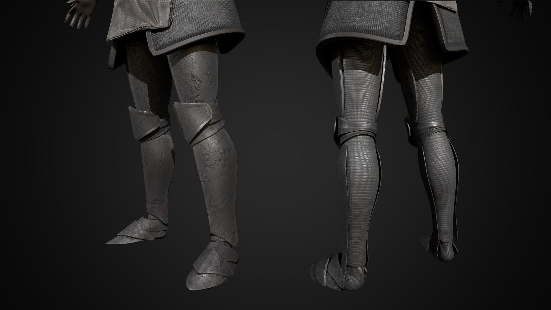 Desert knight Low-poly 3D model_11