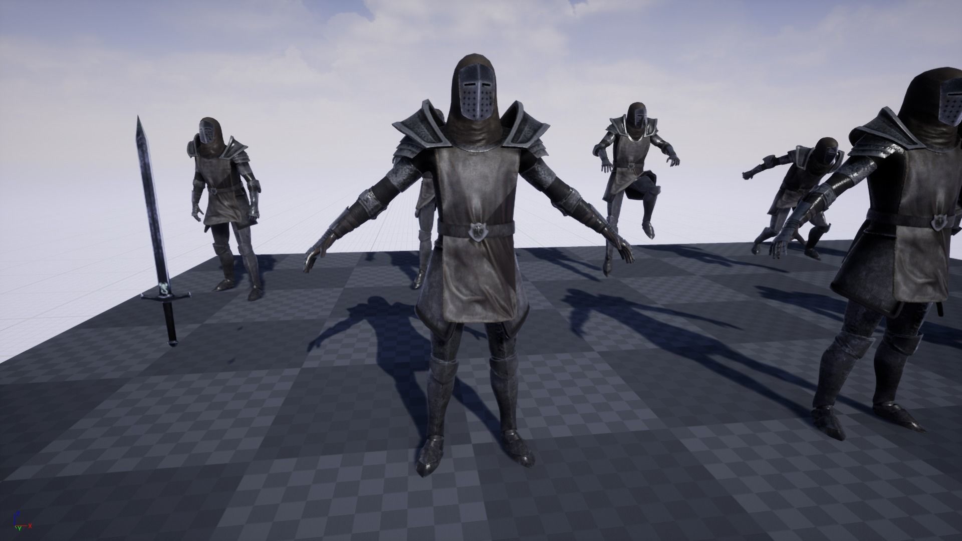 Desert knight Low-poly 3D model_16