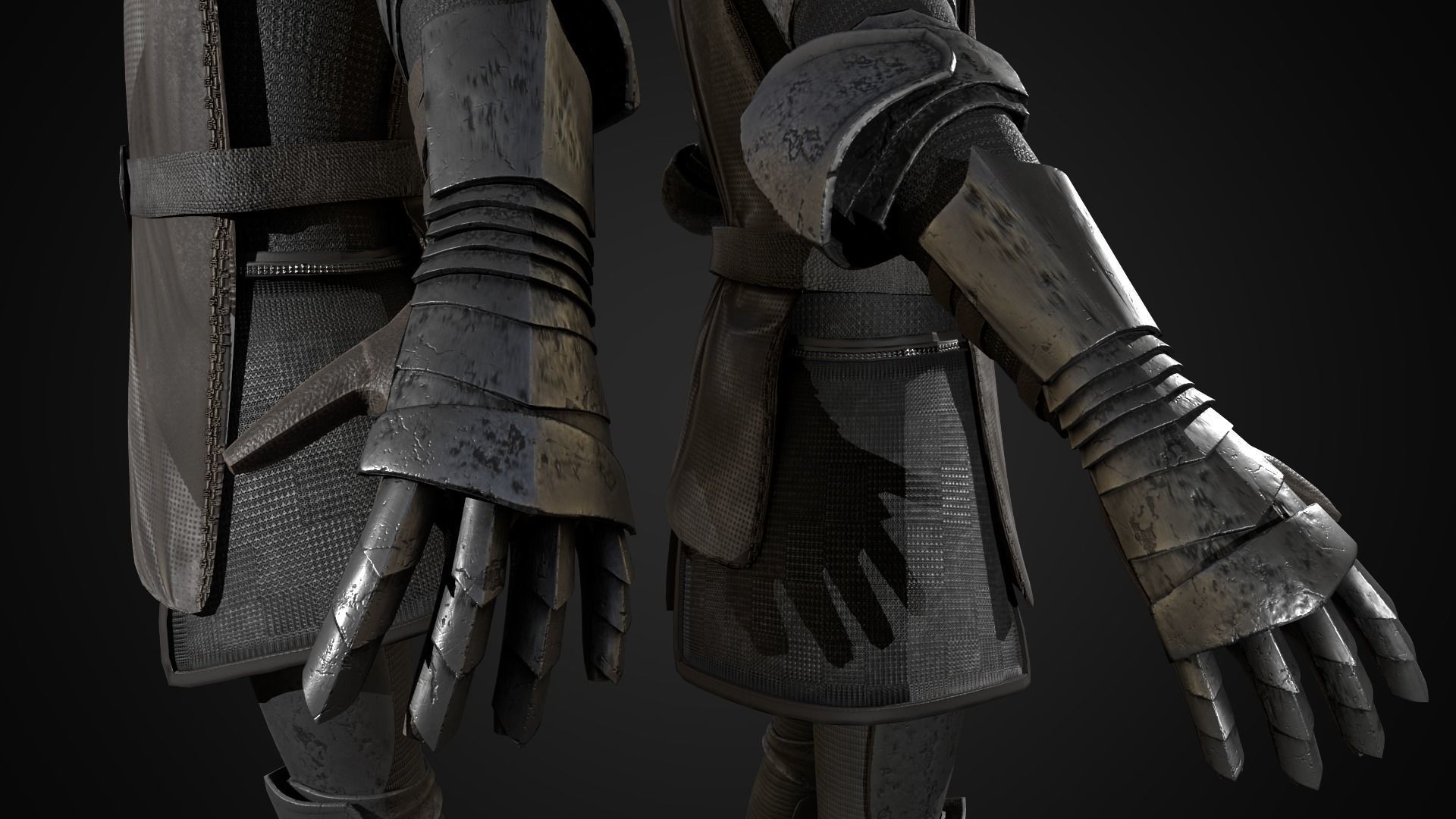 Desert knight Low-poly 3D model_12