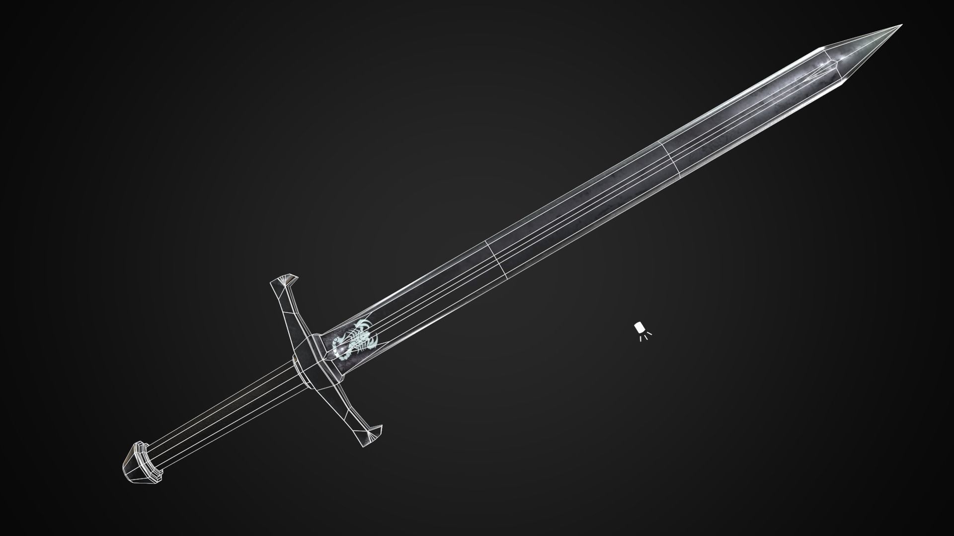 Desert knight Low-poly 3D model_14