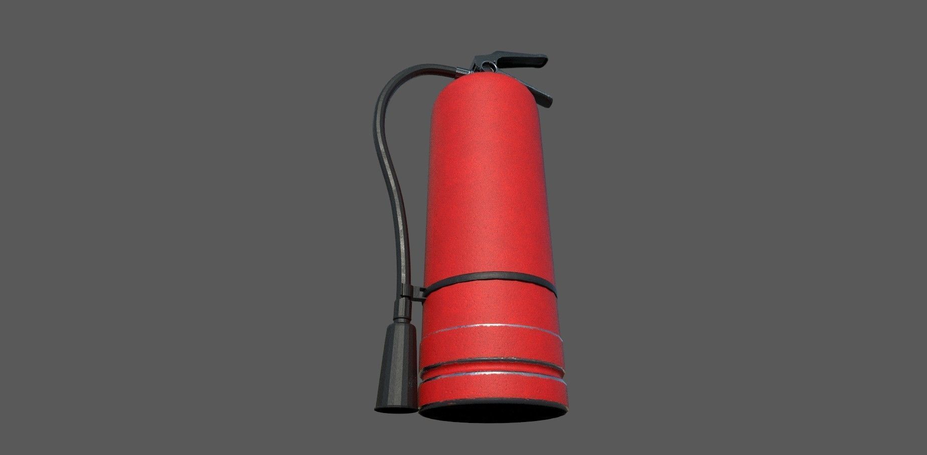 Fire Extinguisher 3D model Low-poly 3D model_3