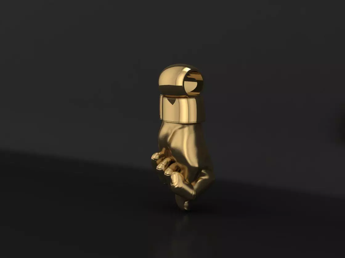 Fig pendant 3D print model_0