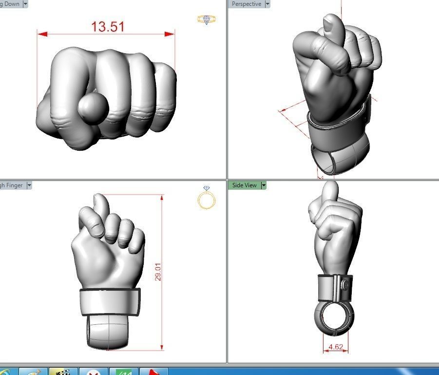 Fig pendant 3D print model_3