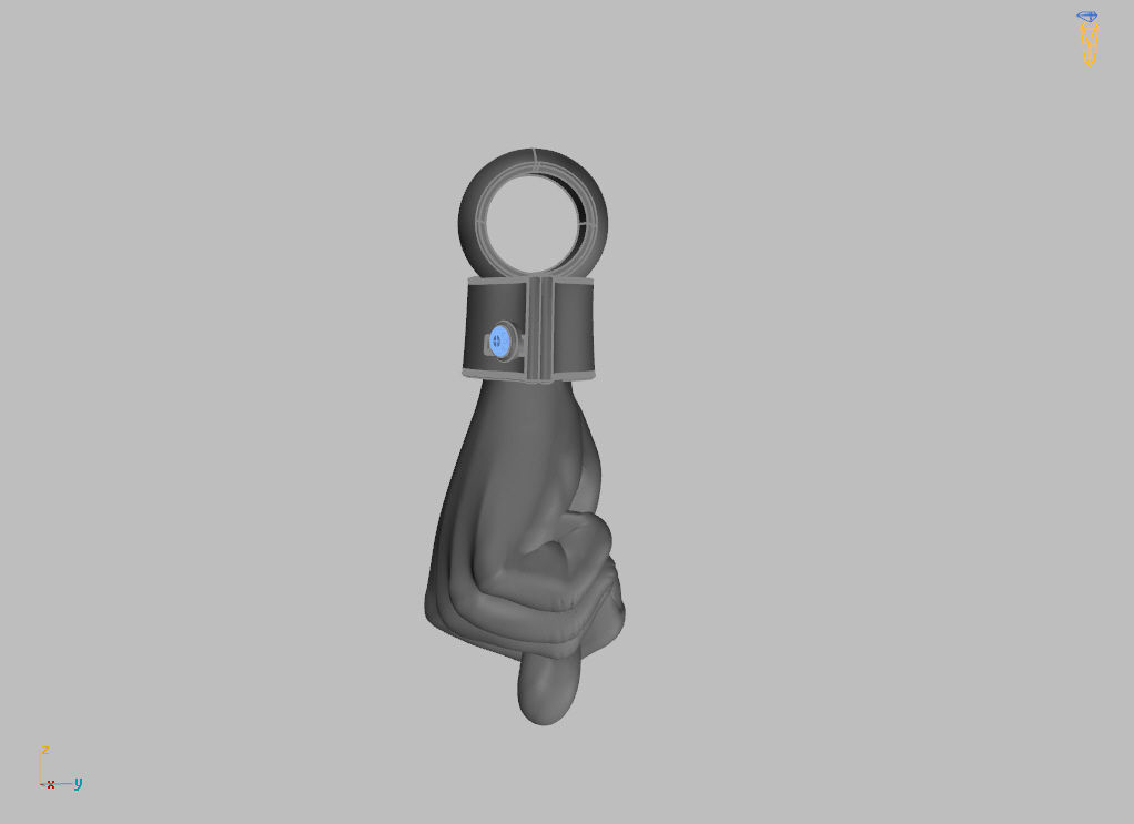 Fig pendant 3D print model_11