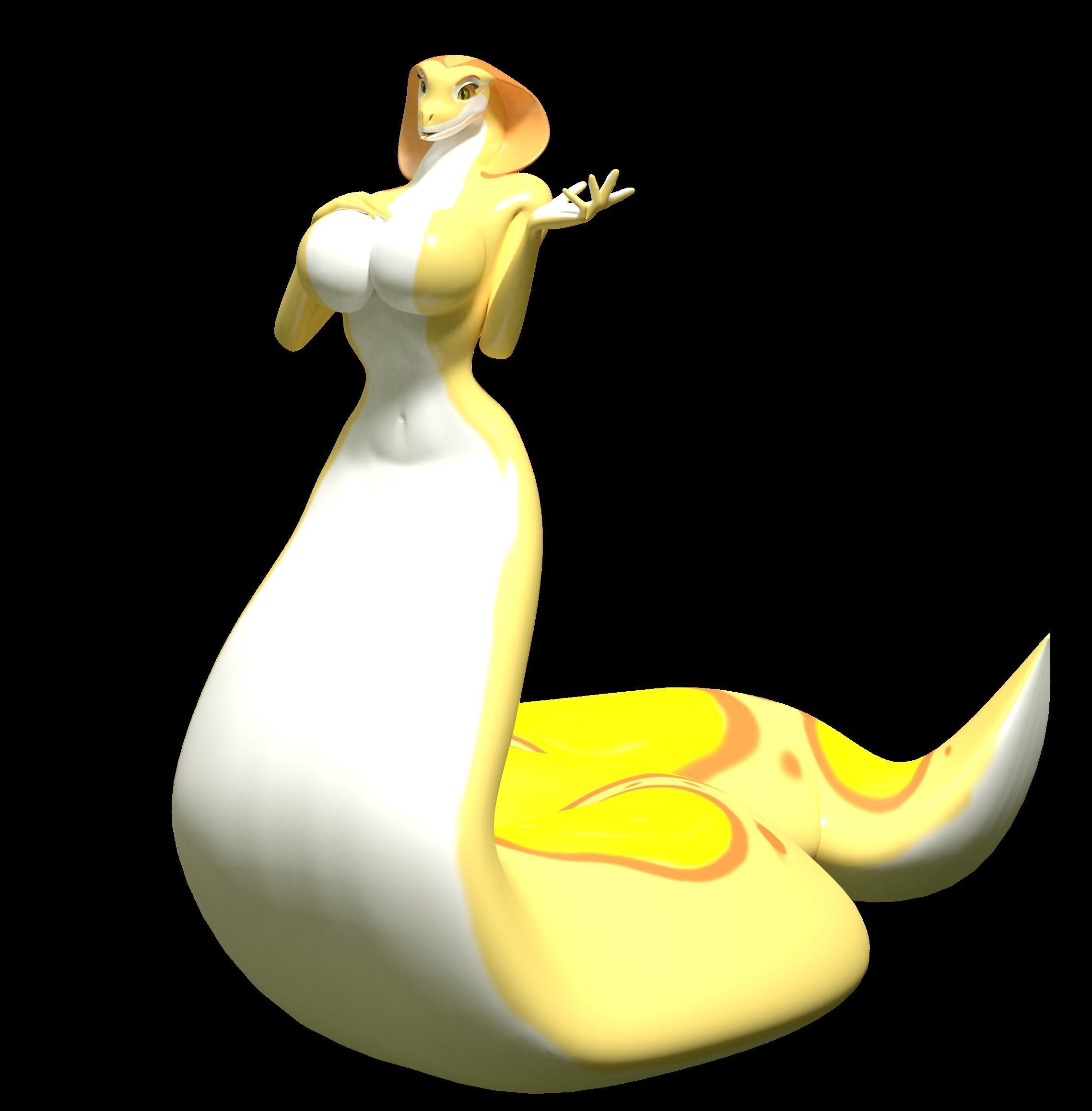 Anthro Snake 3D model
