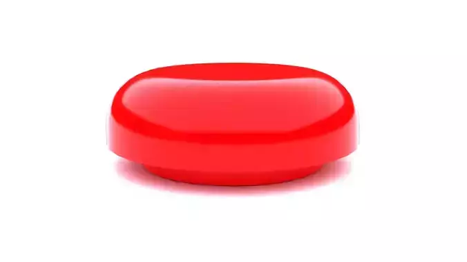 Red Simple Minimalistic Fridge Kitchen Magnet