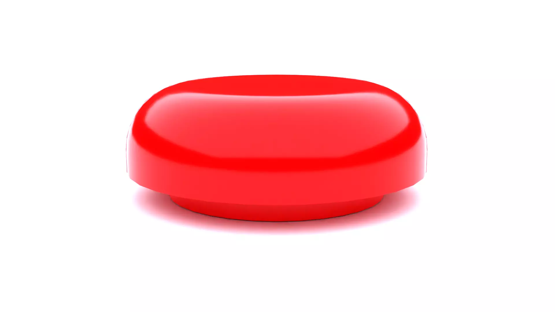 Red Simple Minimalistic Fridge Kitchen Magnet Free low-poly 3D model