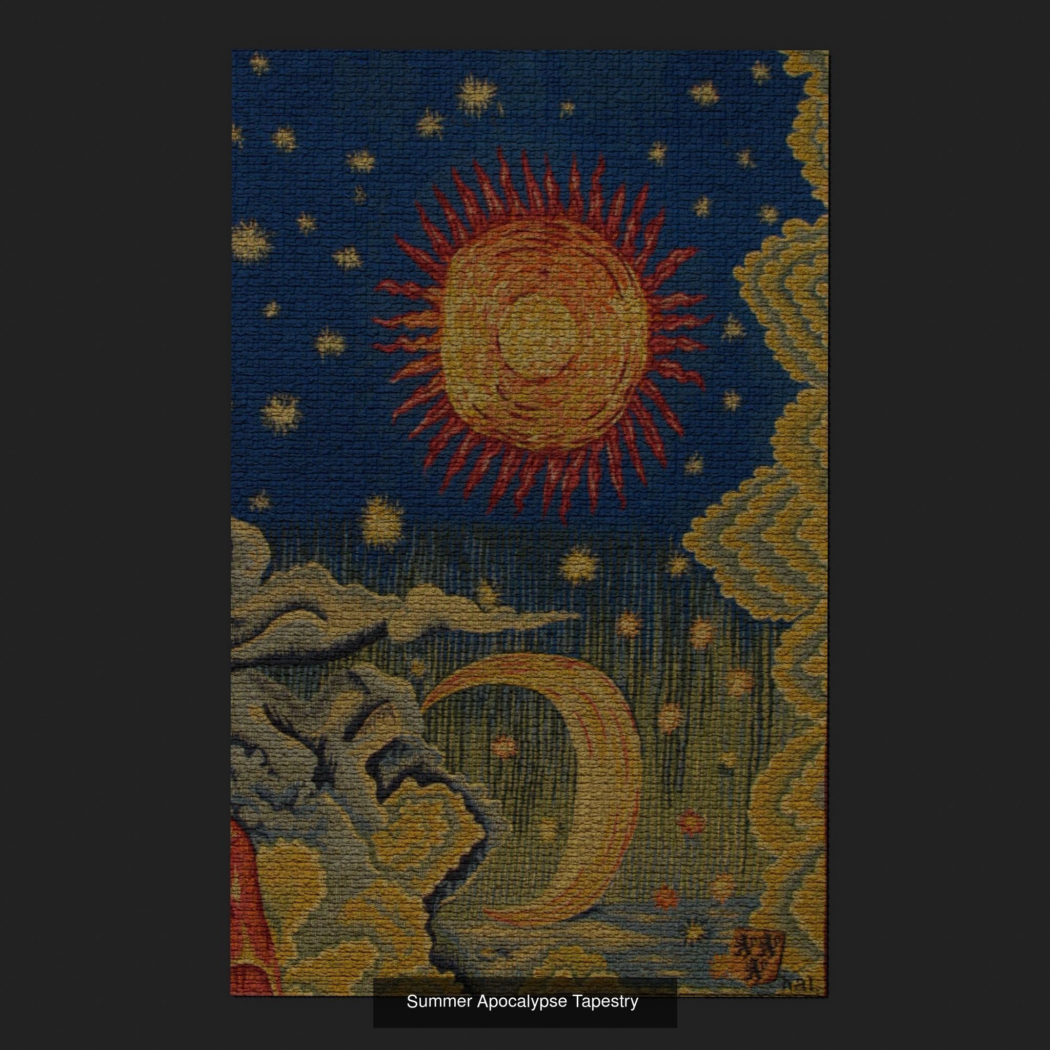 Twenty Highly Detailed Medieval Style Tapestries  3D Model Collection_37