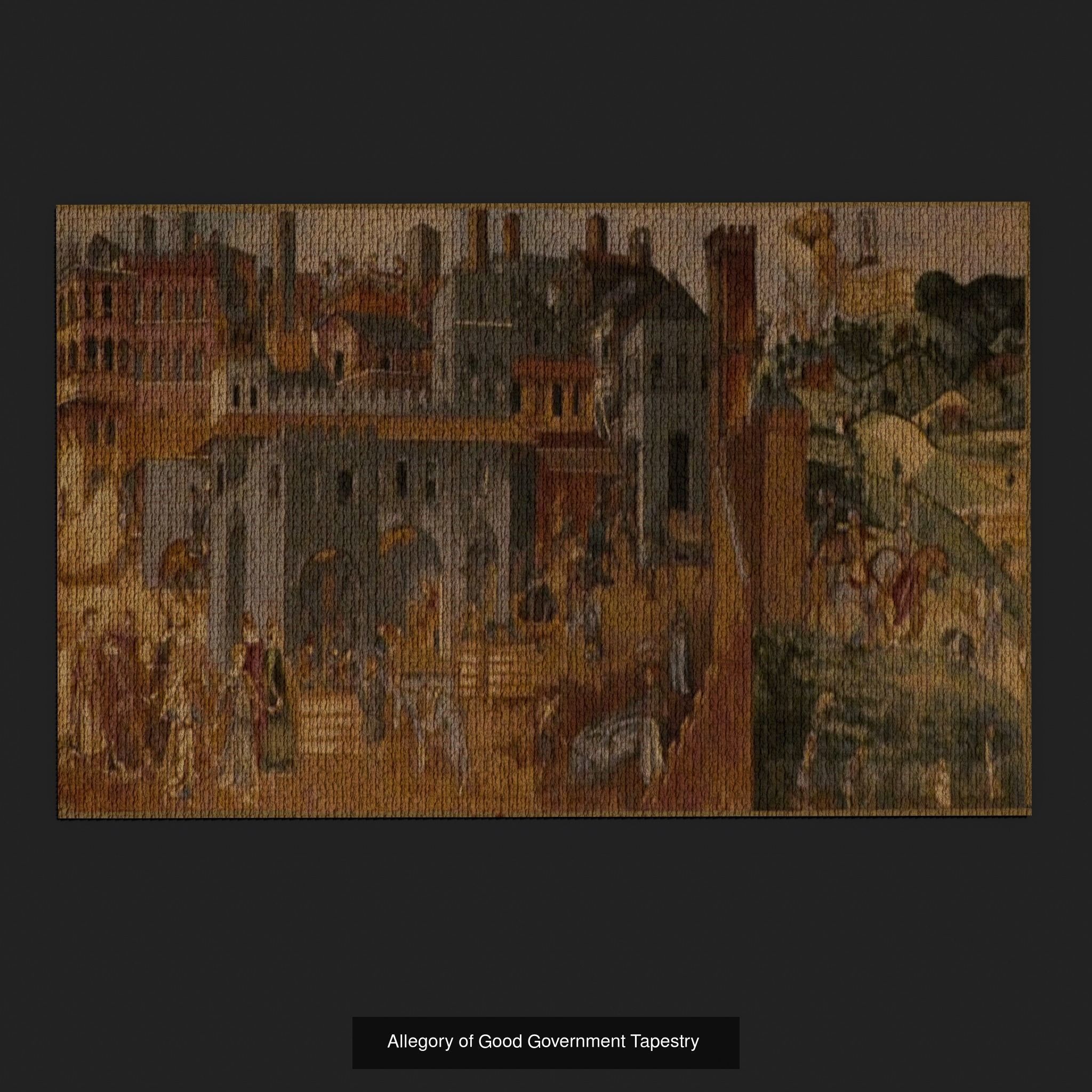 Twenty Highly Detailed Medieval Style Tapestries  3D Model Collection_35