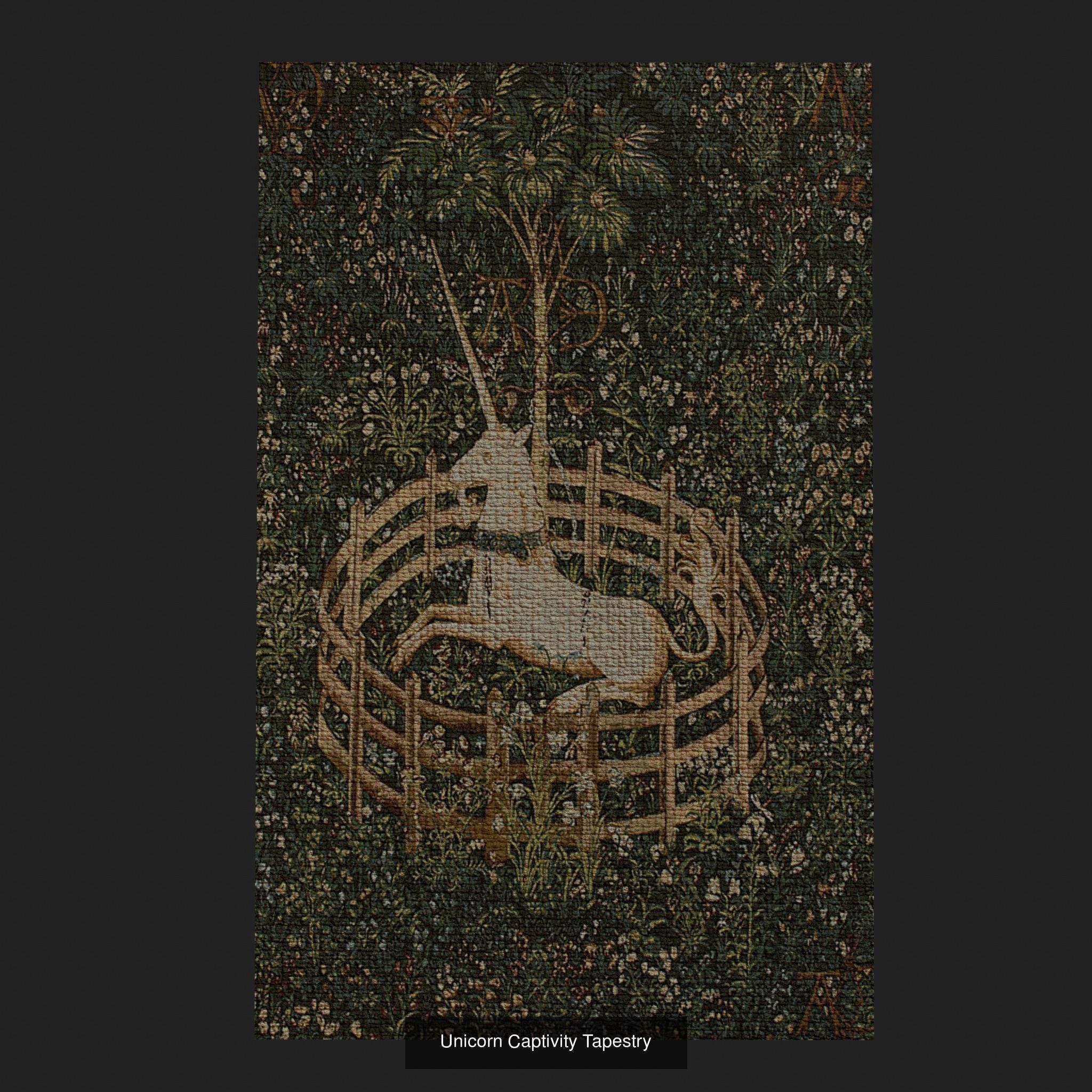 Twenty Highly Detailed Medieval Style Tapestries  3D Model Collection_44